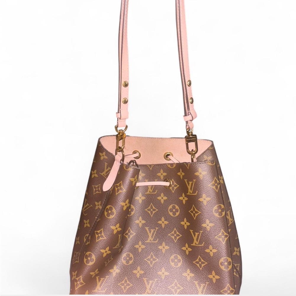 Louis Vuitton Brown & Pink Neonoe Bag. - Picture 5 of 10